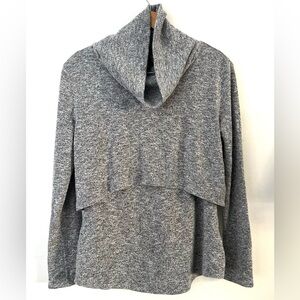 White House Black Market Chunky Turtle Neck & Tank Top 2 Piece Set Silver M